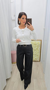 PULL FIORE BIANCO  ART.D3035